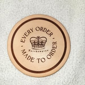 Crown Northampton Leather Coaster